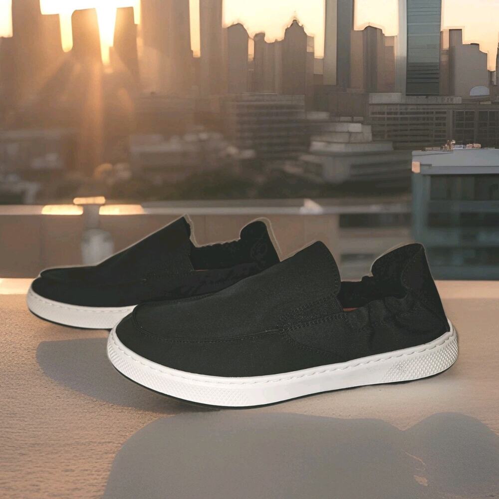 New Steve Madden Mens Nellis Black Slip-On Size 9M